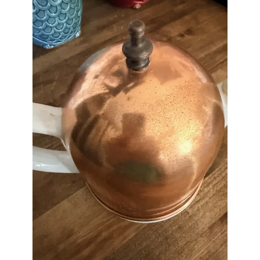 Copper Tea Cozy. Dome Cover with Knob. Teapot Cover